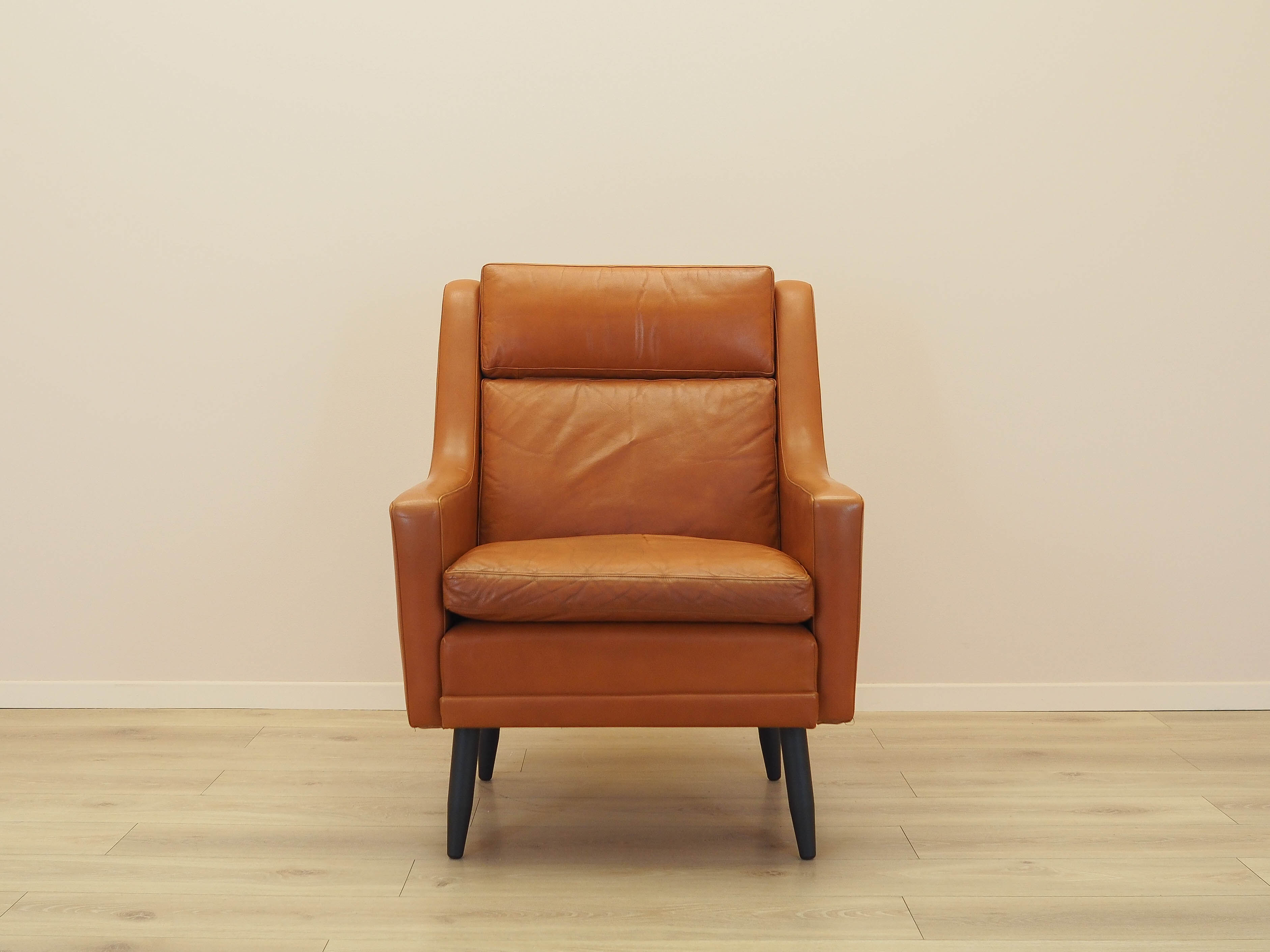 Orange armchair, Danish design, 1970s, made in Denmark