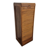 Vintage large oak shutter cabinet | 1930s