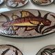 Fish service Vallauris dish + 12 plates