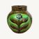 Vase vintage pichet artisanal fleuri en céramique