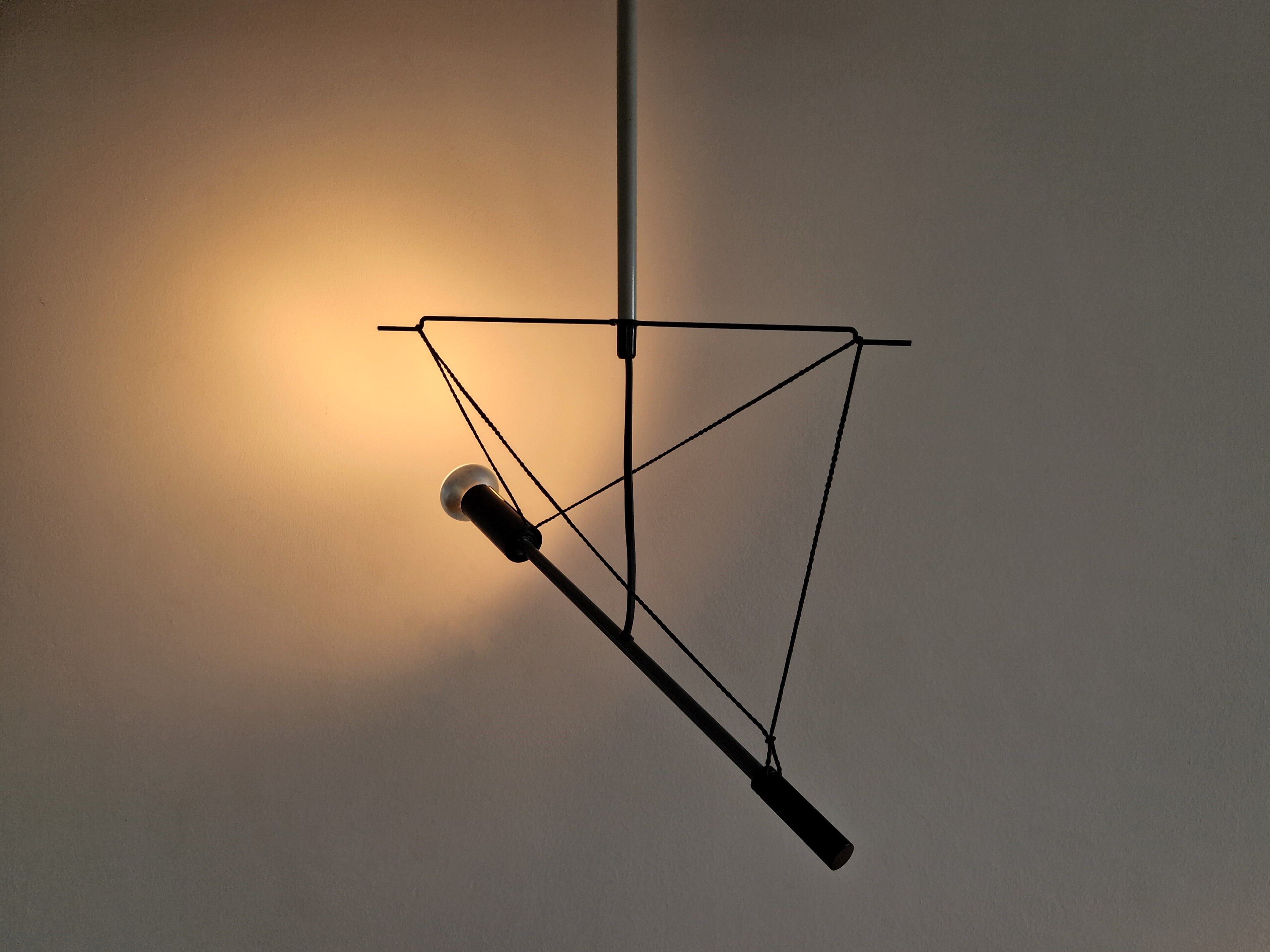 Grey and black 'Spot Torch ST' by Herman Hermsen for Designum, The Netherlands 1982