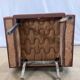 Fauteuil vintage simili cuir bordeaux