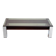 Vintage Italian coffee table with a smoked glass top and chrome structure.