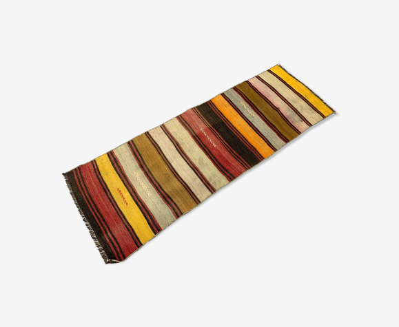 Tapis turc étroit kilim runner 168x55 cm