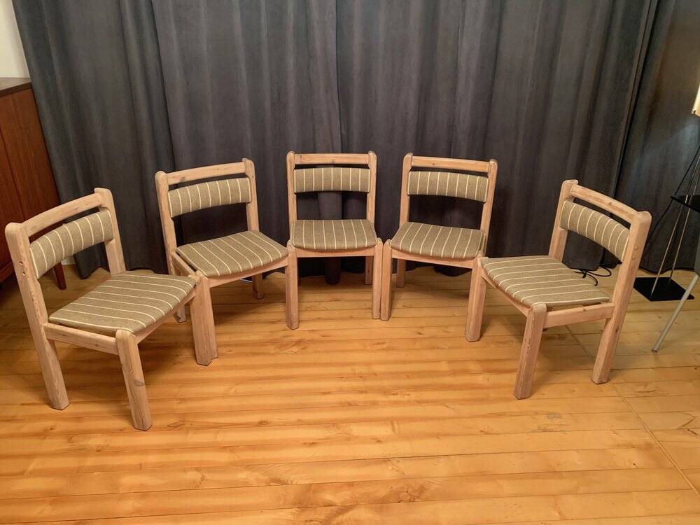 Chairs from Thorsø Stolefabrik, Denmark, 1970s, set of 5