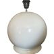 White porcelain lamp with a modern shade, 1970.
