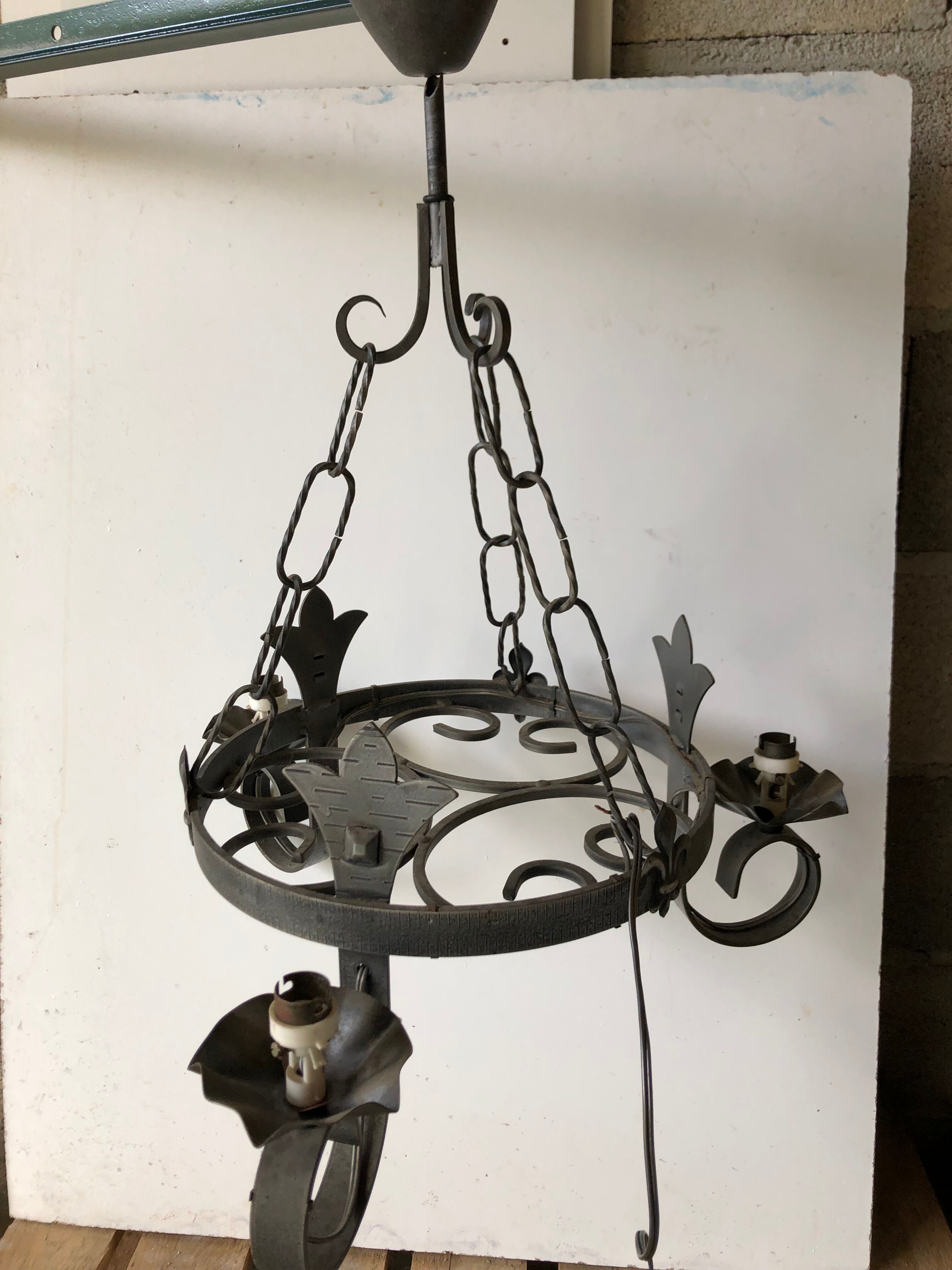 Wrought iron suspension