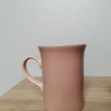 Vintage pastel salmon pink mug kilncraft stl england