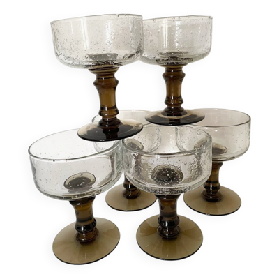 Verres bullés soufflés