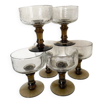 Verres bullés soufflés
