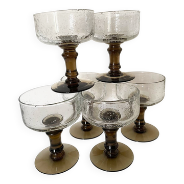 Blown bubble glasses