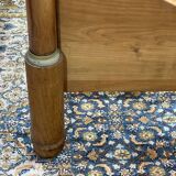 19th century Empire sleigh bed in cherry wood - Bedding: 1m82x98cm