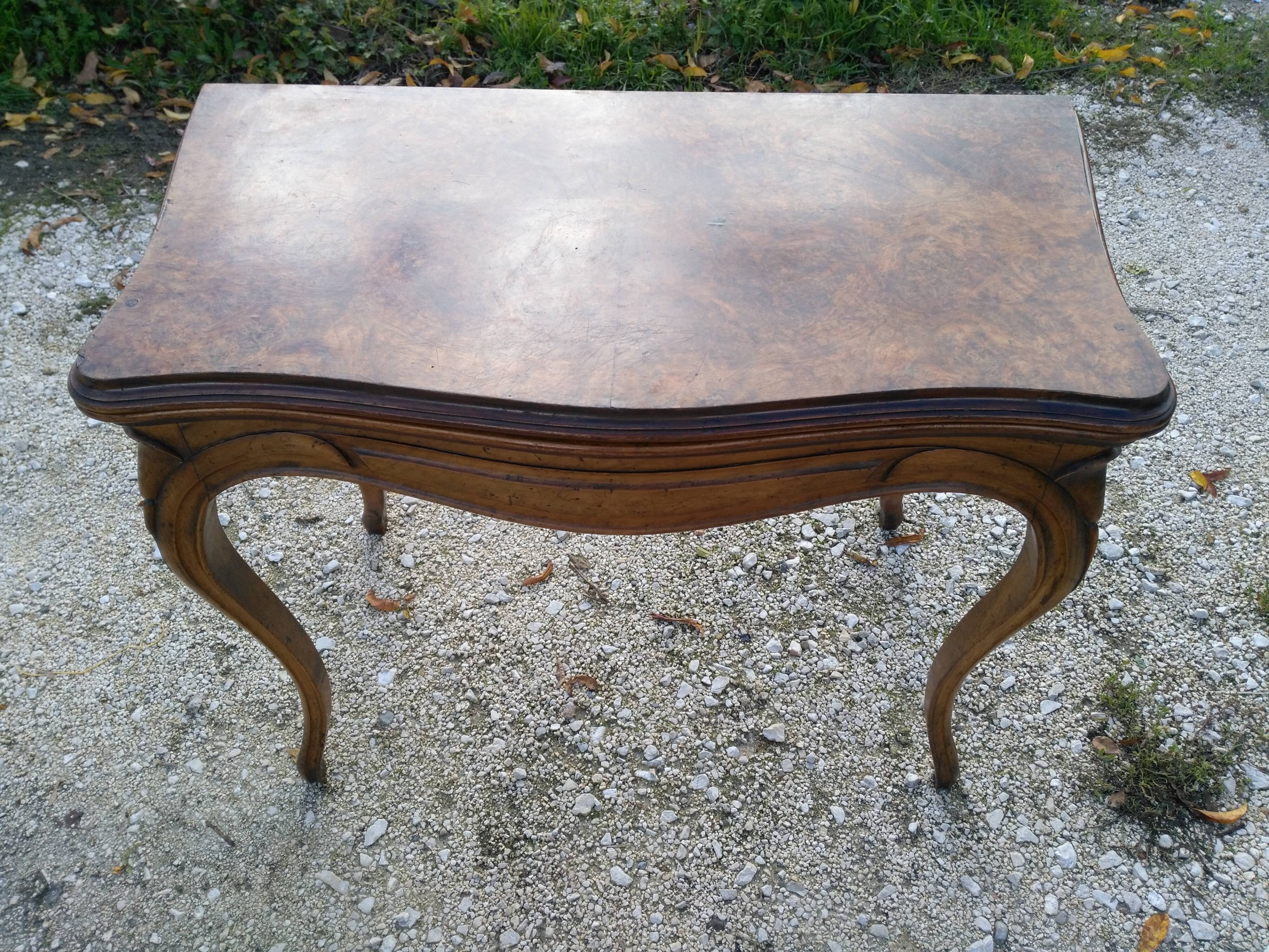 Gaming table from the 19th century in louis XV style