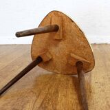 Vintage tripod pedestal table