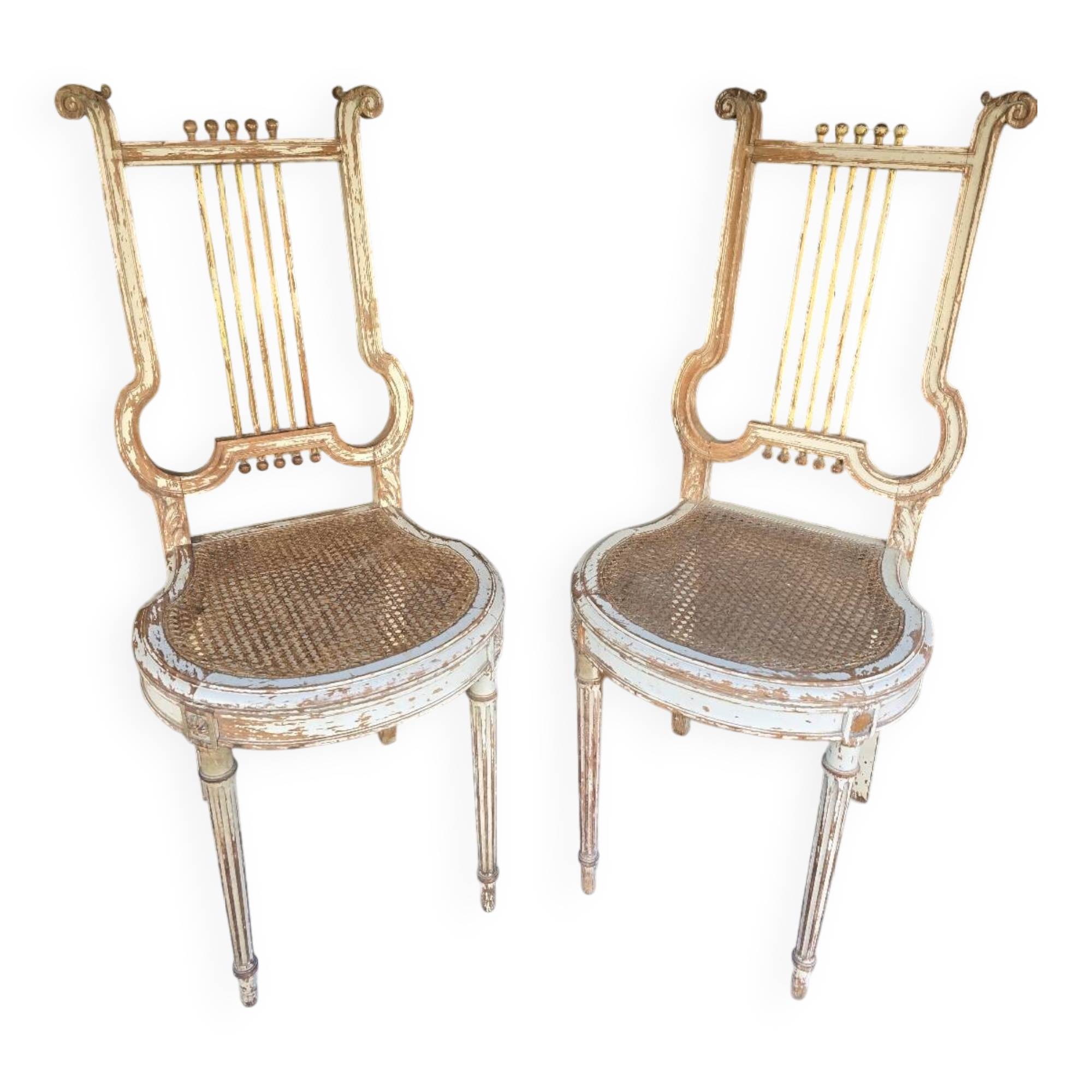 Pair of Lyre chairs