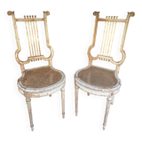 Pair of Lyre chairs