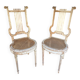 Paire de chaises Lyre