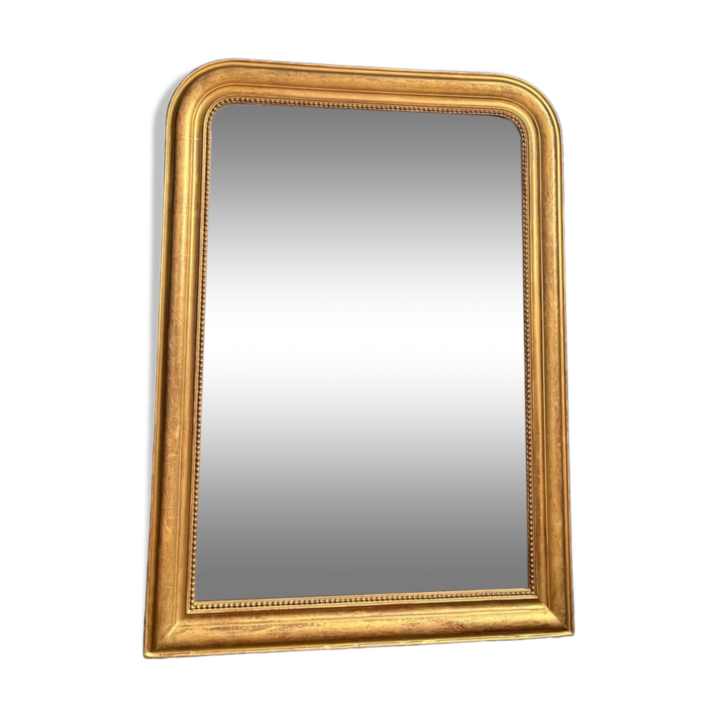 Antique mirror Louis-Philippe gilded with gold leaf 116,5cm/86cm