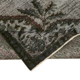 Hand-Knotted Vintage Turkish 1980s 175 cm x 302 cm Grey Rug