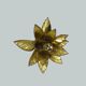 Wall sconce flower shaped and brass