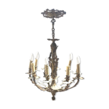 Chandelier style Louis XV solid bronze