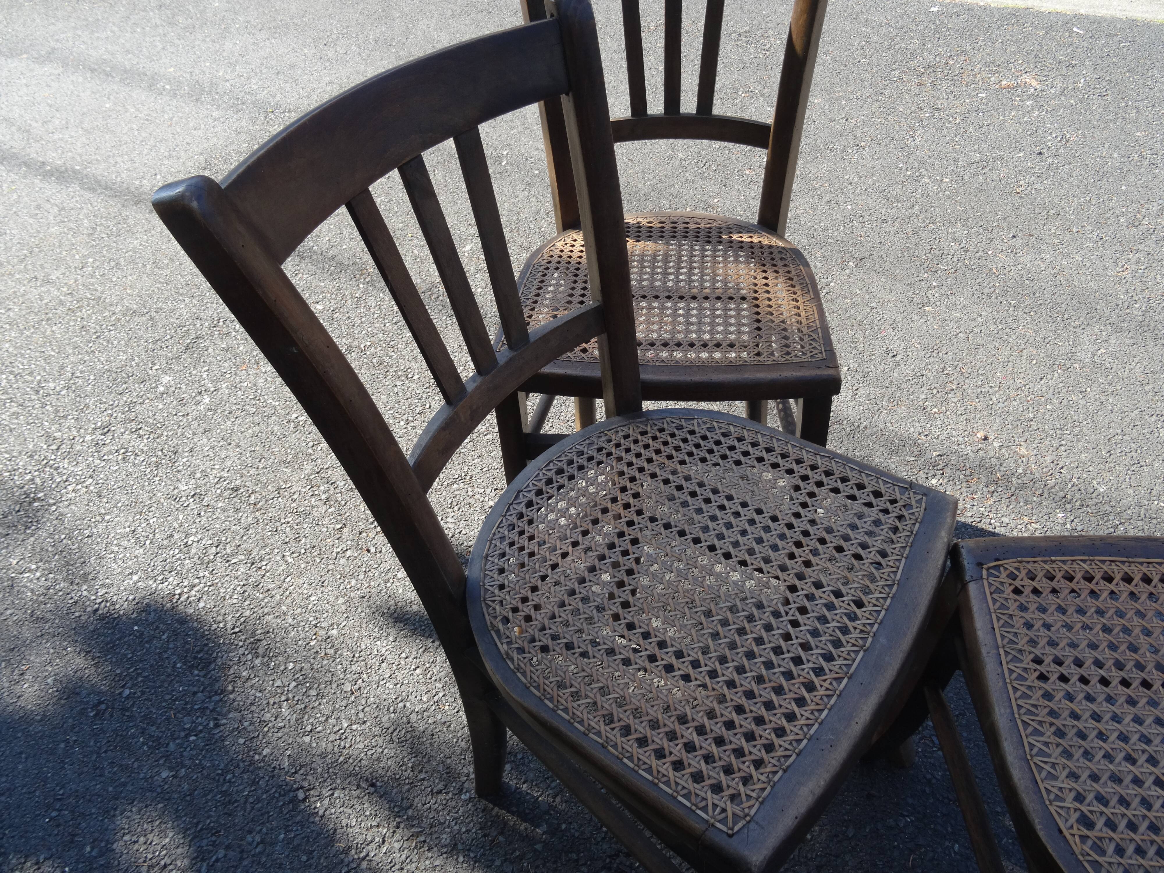 Lot of 4 cannese bistro chairs