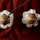 Duo of walking roses glasses Art Deco