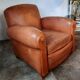 Old leather club chair 1940-1950