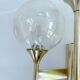 Large vintage glass sconce from Sciolari