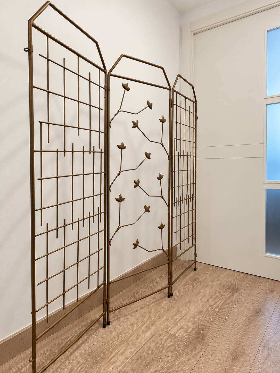 Antique wrought iron screen