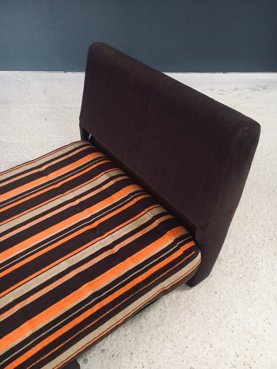 Fold-out extendable lounge chair, 1970s