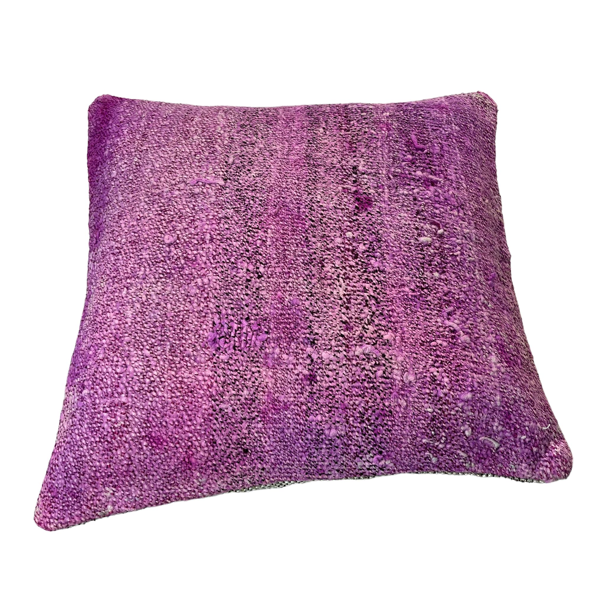 Housse de coussin nouée à la main turque vintage, 45 x 45 cm