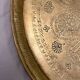 Old Moroccan tray in yellow copper