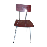 Red-brown marbled formica chair