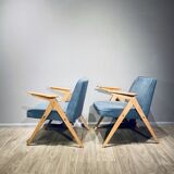 Paire de fauteuils par J. Chierowski 1960