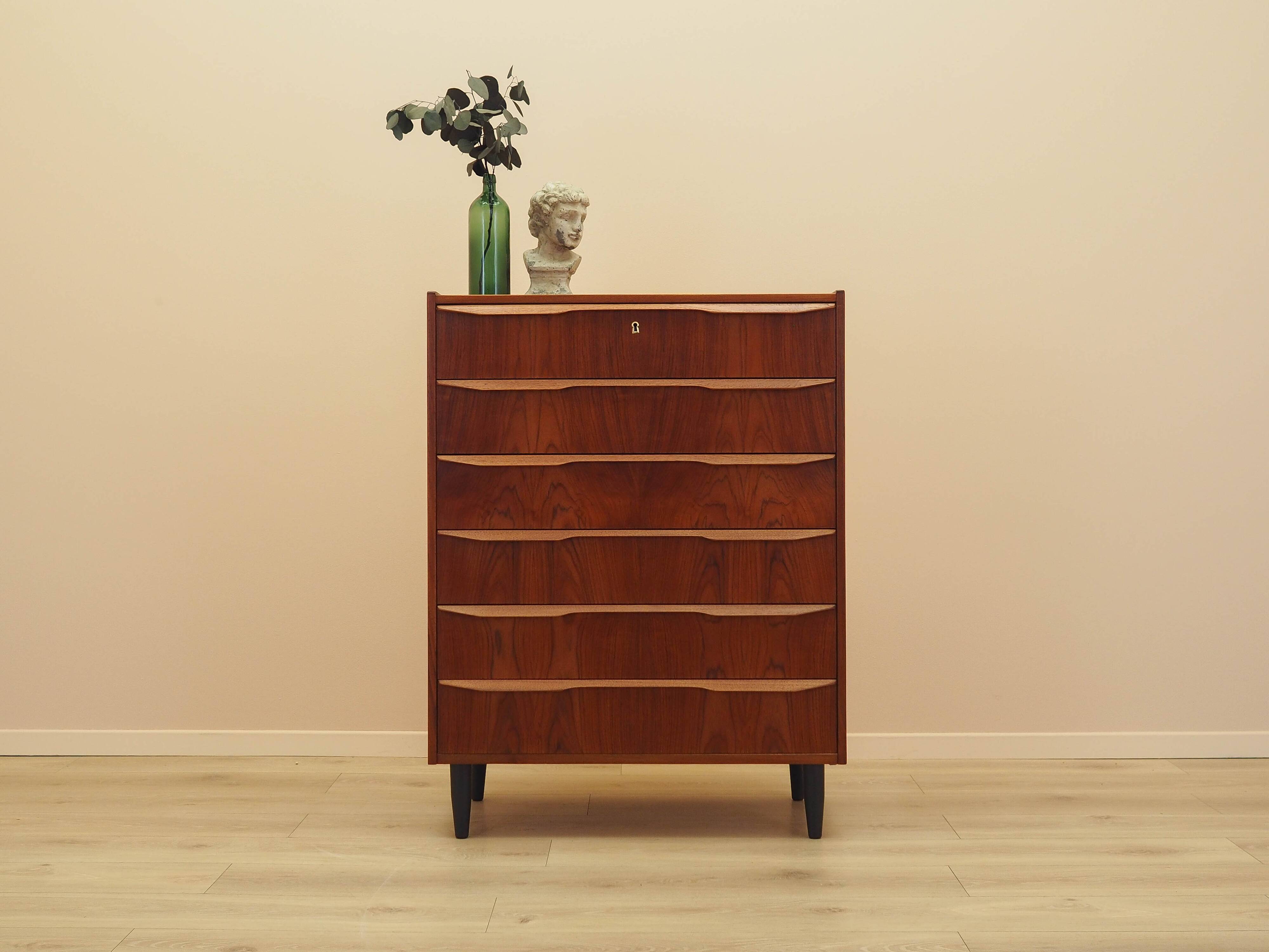 Commode en teck, design danois, années 1970, fabriquée au Danemark