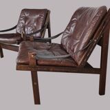 Pair of Scandinavian designer armchairs by Torbjorn Abdal, 1960s.