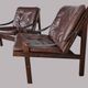 Pair of designer Scandinavian armchairs by Torbjorn Abdal, 1960s.