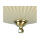 Suspension vintage verre opaline et laiton