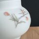 Vintage opaline glass footed bonbonnière
