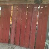 A lot of tin shutters
