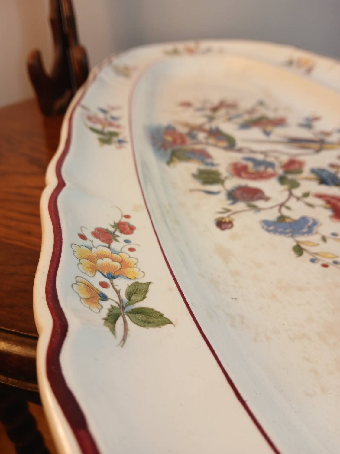 Large oval dish Villeroy & Boch model Phoenix, 59×24 cm, earthenware