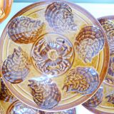 5 plates and tray for oysters or shellfish from Sarreguemines 2106161