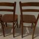 4 Lutherrma brand bistro chairs in their patinas – Very good condition
