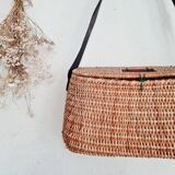 Besace de pêcheur ancienne - panier pêcheur