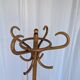 Porte-manteau vintage en bois cintré, arbre à hall Thonet, meuble d'entrée en bois foncé