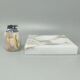 1960s mid-century modern Italian onyx smoking set with table lighter & ashtray
