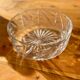 Chiseled crystal salad bowl