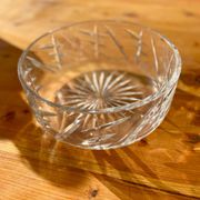 Chiseled crystal salad bowl
