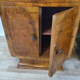 Art Decò Bedsides in Walnut